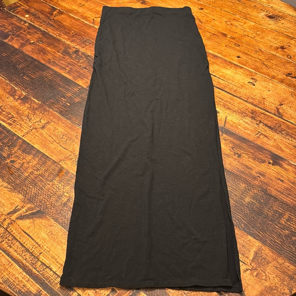 James Perse Black Maxi Tube Skirt